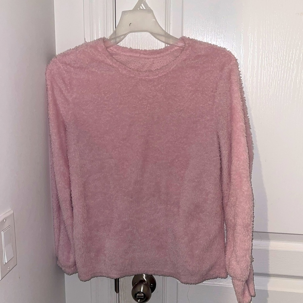 Fuzzy Pink Fur sweater